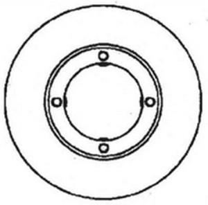 Тормозной диск 561425B BENDIX JURID