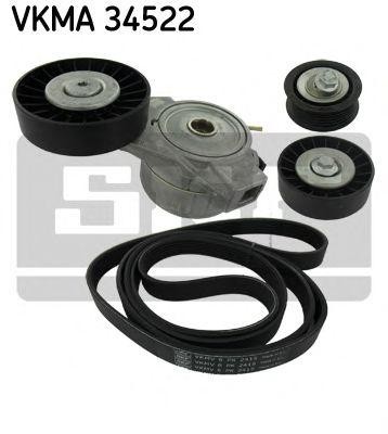 Поликлиновой ременный комплект VKMA 34522 SKF