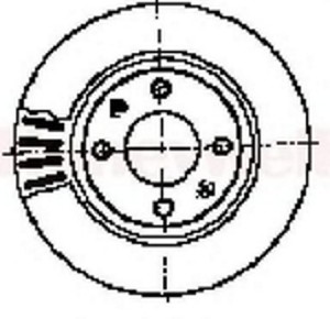 Тормозной диск 562045B BENDIX JURID