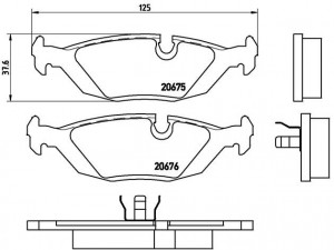 Комплект тормозных колодок, диско P06009 BREMBO