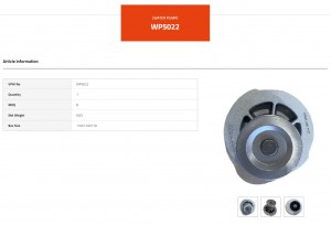 Насос - помпа системы охлаждения ДВС WP5022 VALEO PHC