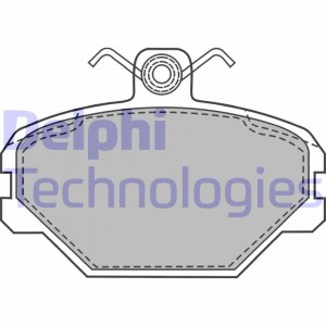 Комплект тормозных колодок, диско LP1444 DELPHI