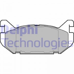 Комплект тормозных колодок, диско LP802 DELPHI
