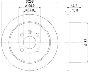 Тормозной диск MDC1389 MINTEX