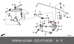 Кулак поворотный (комплект) 52215TL0G50 HONDA