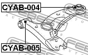 Сайлентблок CYAB-004 FEBEST