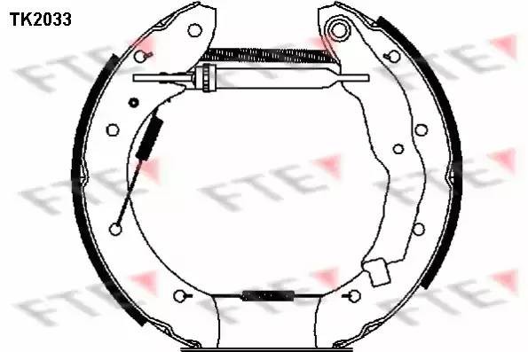 Комплект тормозных колодок TK2033 FTE