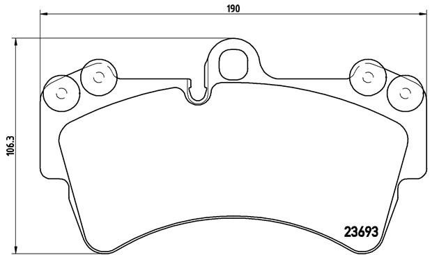 Комплект тормозных колодок, диско P85065 BREMBO
