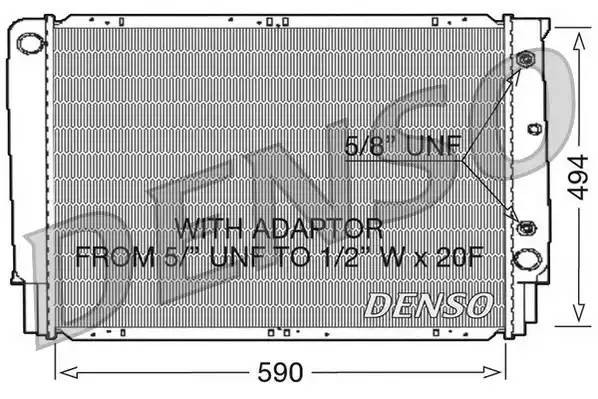 Радиатор, охлаждение двигател DRM33054 DENSO