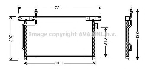 Конденсатор, кондиционер DN5202 AVA
