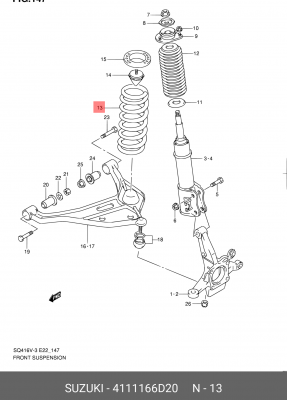 Деталь 41111-66D20 SUZUKI