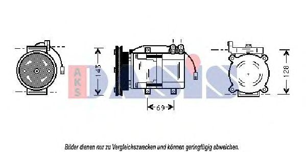 Компрессор, кондиционер 858399N AKS DASIS