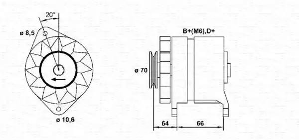 Генератор 943356146010 MAGNETI MARELLI