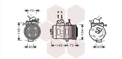 Компрессор, кондиционер 5300K388 VAN WEZEL