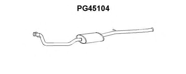 Предглушитель выхлопных газов PG45104 VENEPORTE