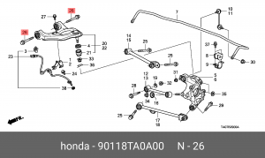 Деталь 90118TA0A00 HONDA