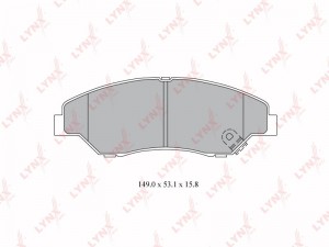 Колодки тормозные дисковые BD-4414 LYNXAUTO