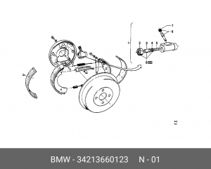 Колесный тормозной цилиндр 34 21 3 660 123 BMW
