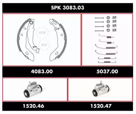 Комплект тормозных колодок SPK308303 REMSA