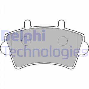 Комплект тормозных колодок, диско LP1746 DELPHI