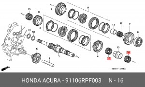 Деталь 91106RPF003 HONDA