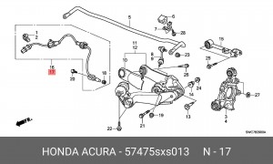 Датчик ABS 57475SXS013 HONDA