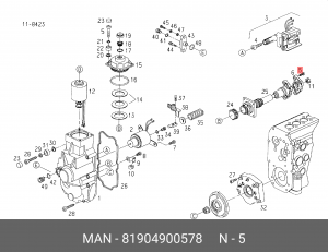 Болт 81904900578 MAN