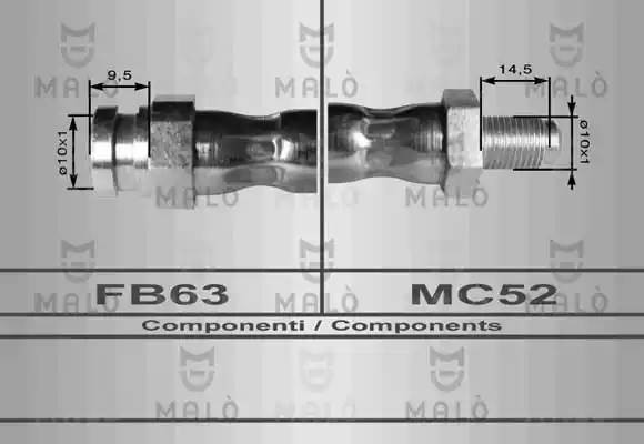Тормозной шланг 80154 MALO