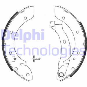 Комплект тормозных колодок LS1830 DELPHI