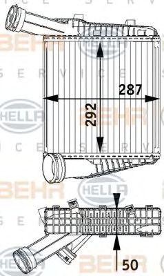 Интеркулер 8ML 376 729-571 HELLA