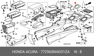 Деталь 77296SNAD31ZA HONDA
