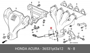 Лямбда-зонд 36531PT3A12 HONDA
