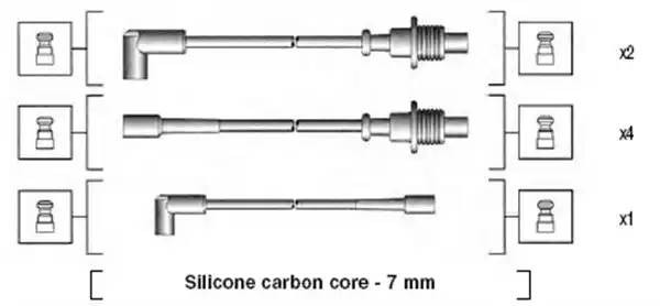 Ккомплект проводов зажигания 941135100699 MAGNETI MARELLI