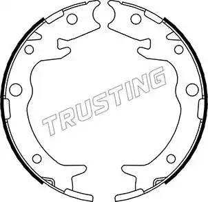Комплект тормозных колодок, стояночная тормозная система 044.023 TRUSTING