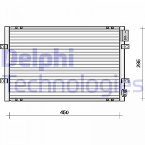 Конденсатор, кондиционер TSP0225091 DELPHI
