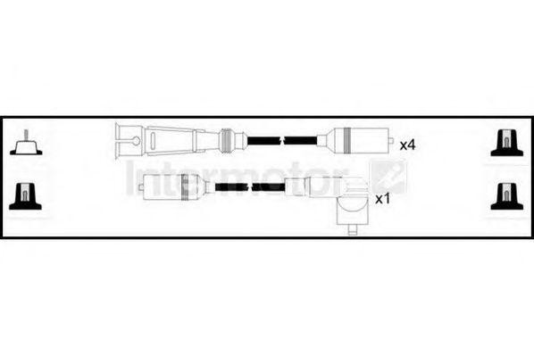 Ккомплект проводов зажигания 73701 STANDARD