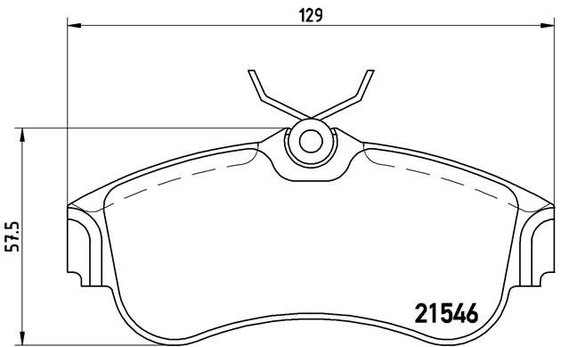 Комплект тормозных колодок, диско P56022 BREMBO