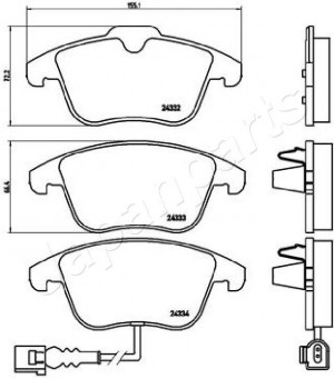 Тормозной барабан TA800 JAPAN PARTS GROUP