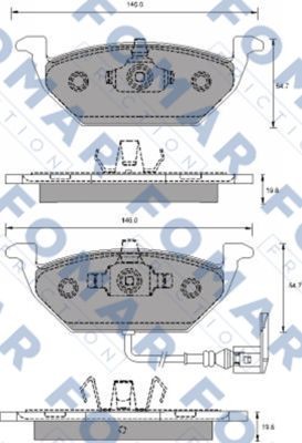 Колодки тормозные дисковые 51687781 ROULUNDS BRAKING