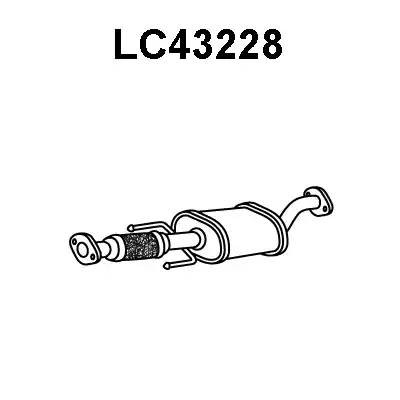 Предглушитель выхлопных газов LC43228 VENEPORTE