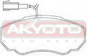 Колодки тормозные дисковые AKD-0219 AKYOTO