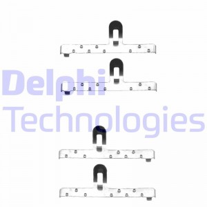 Комплектующие, колодки дискового тормоза LX0071 DELPHI
