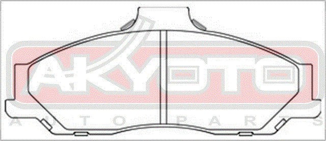 Колодки тормозные дисковые AKD-0163 AKYOTO