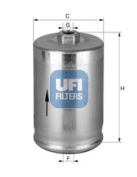 Топливный фильтр 3181400 UFI