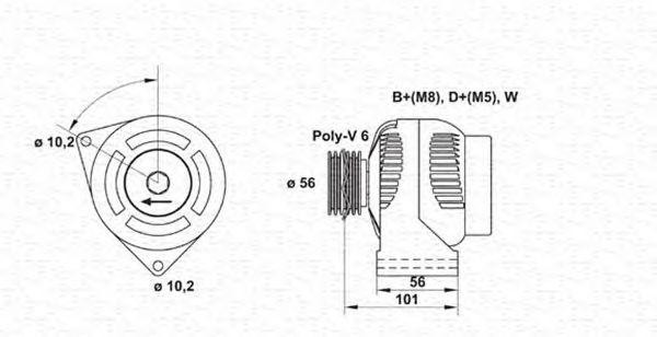 Генератор 943354022010 MAGNETI MARELLI