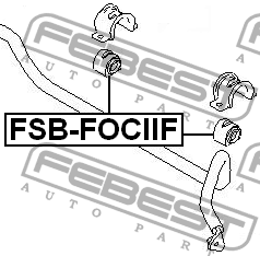 Втулка стабилизатора FSB-FOCIIF FEBEST
