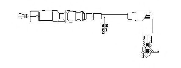 Провод зажигания 1A32E64 BREMI