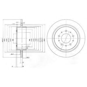 Тормозной диск BG3502 DELPHI