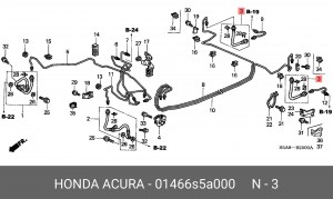 Тормозной шланг 01466S5A000 HONDA