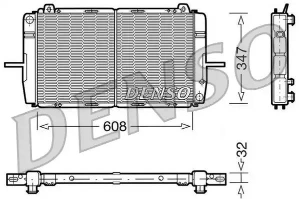 Радиатор, охлаждение двигател DRM10080 DENSO